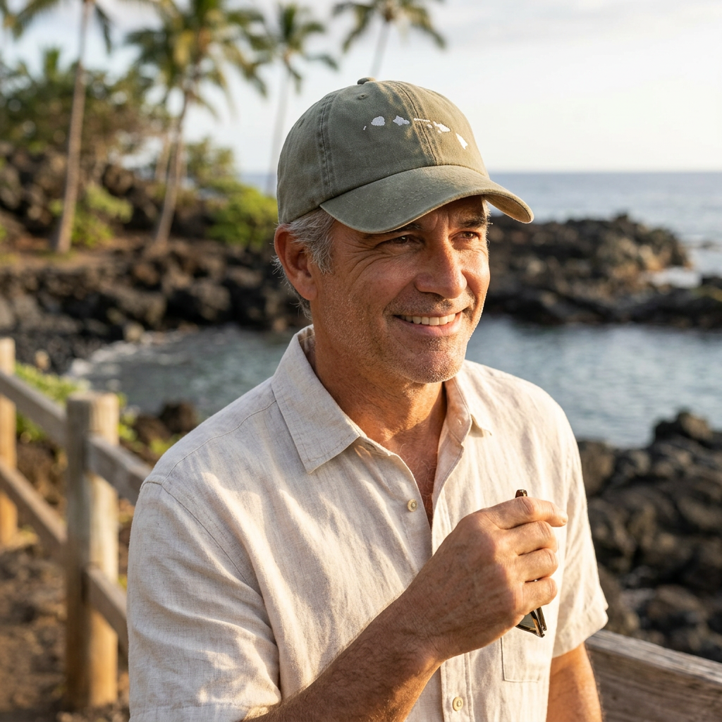 Hawaiian Islands Hat — Off Duty - Red Dirt Maui