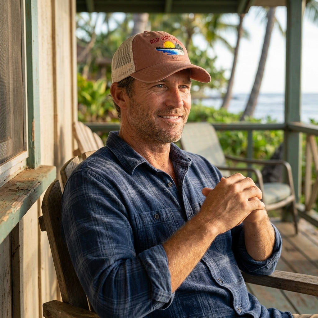 Beach Scene Trucker Hat - Red Dirt Maui