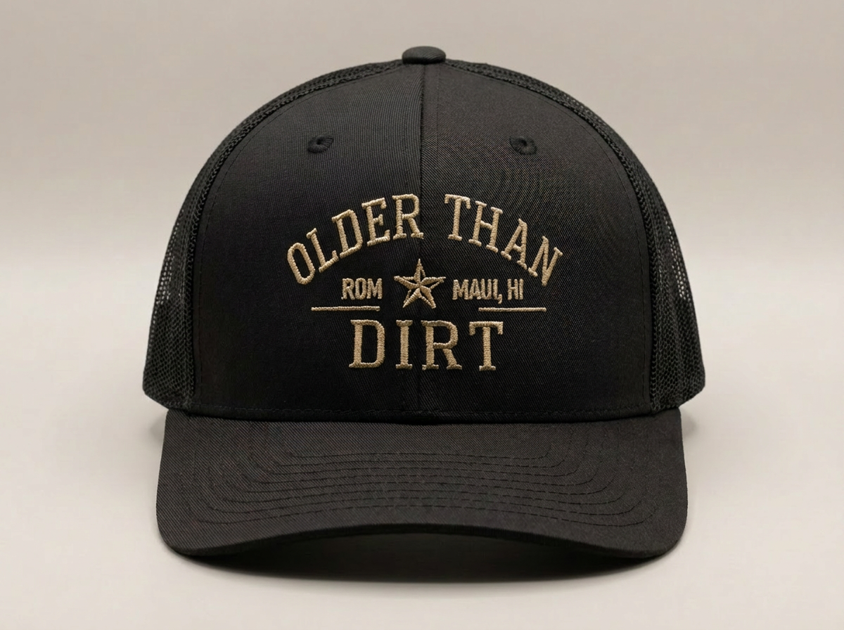Older Than Dirt Heritage Trucker - Red Dirt Maui