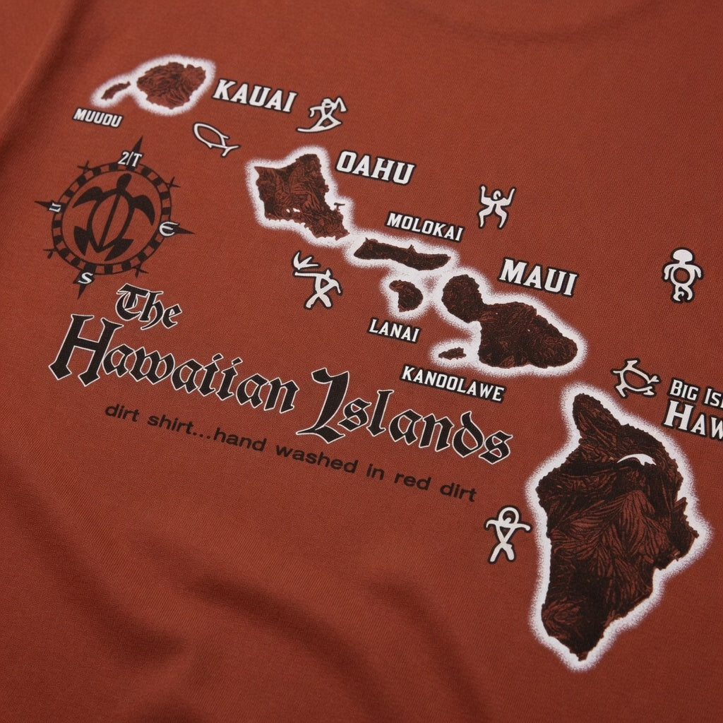 Hawaiian Islands - Vintage Style Maui Tee