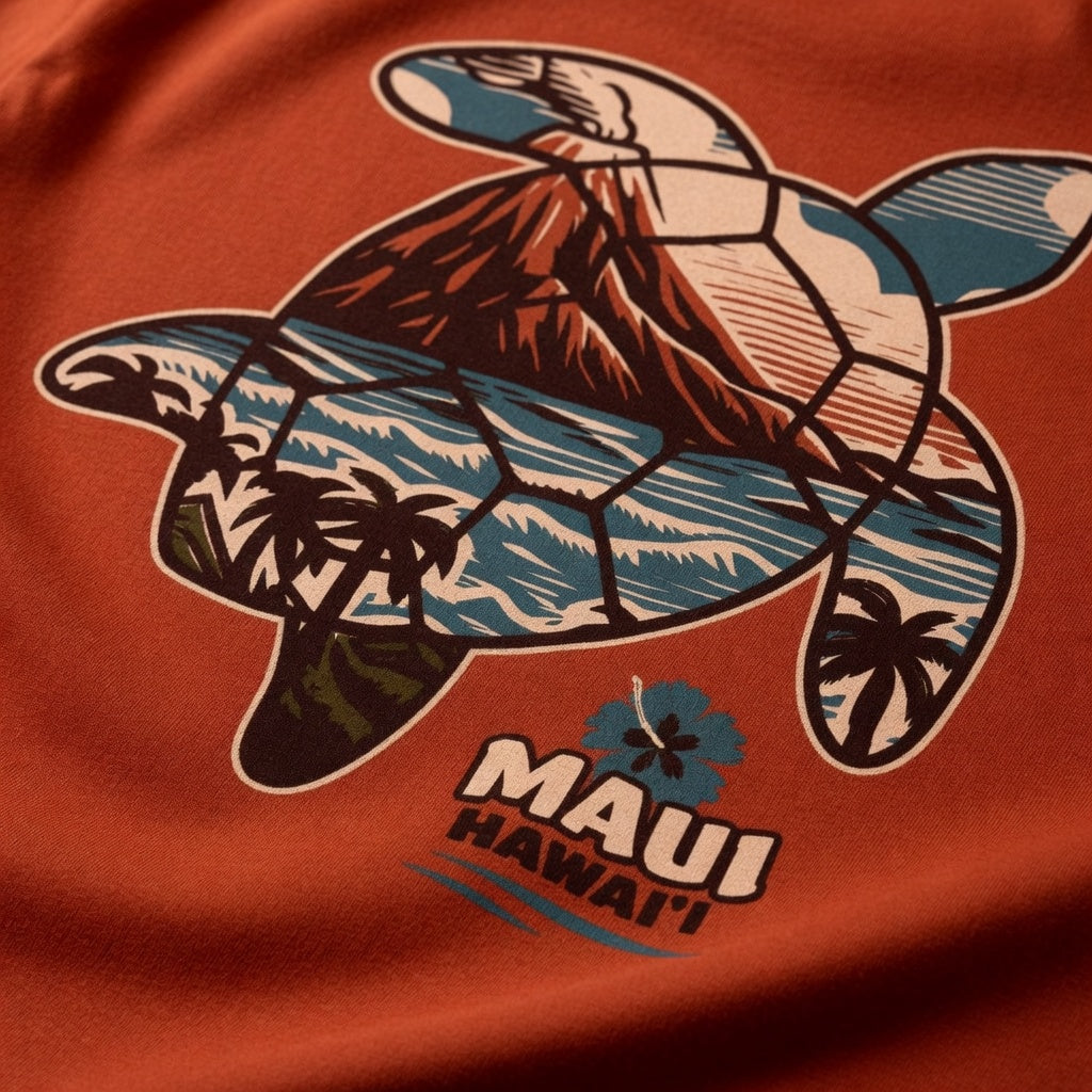 Honu Pele - Vintage Style Maui Tee